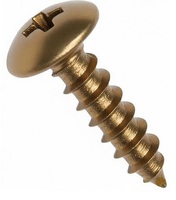 6A X 1/2 PHIL TRUSS SMS ANTBRASS